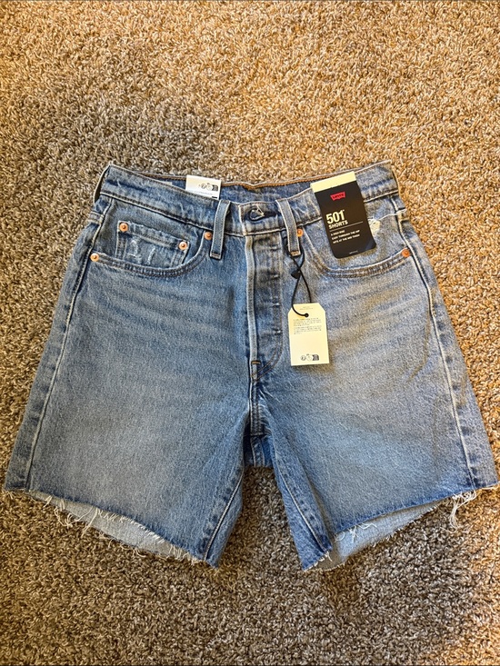 Levi's Pants - Levi's 501 Mid Thigh Denim Shorts